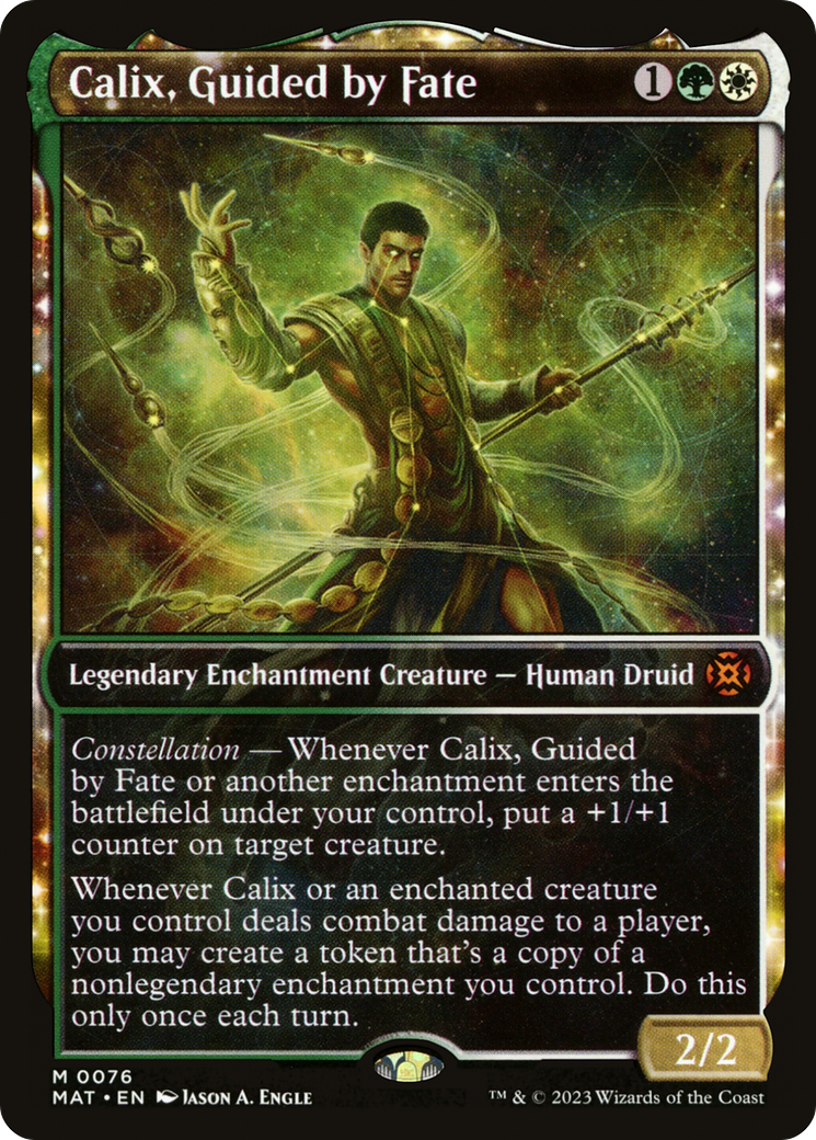 Calix, Guided by Fate (Showcase) (MAT-076) - March of the Machine: The Aftermath - Magic The Gathering