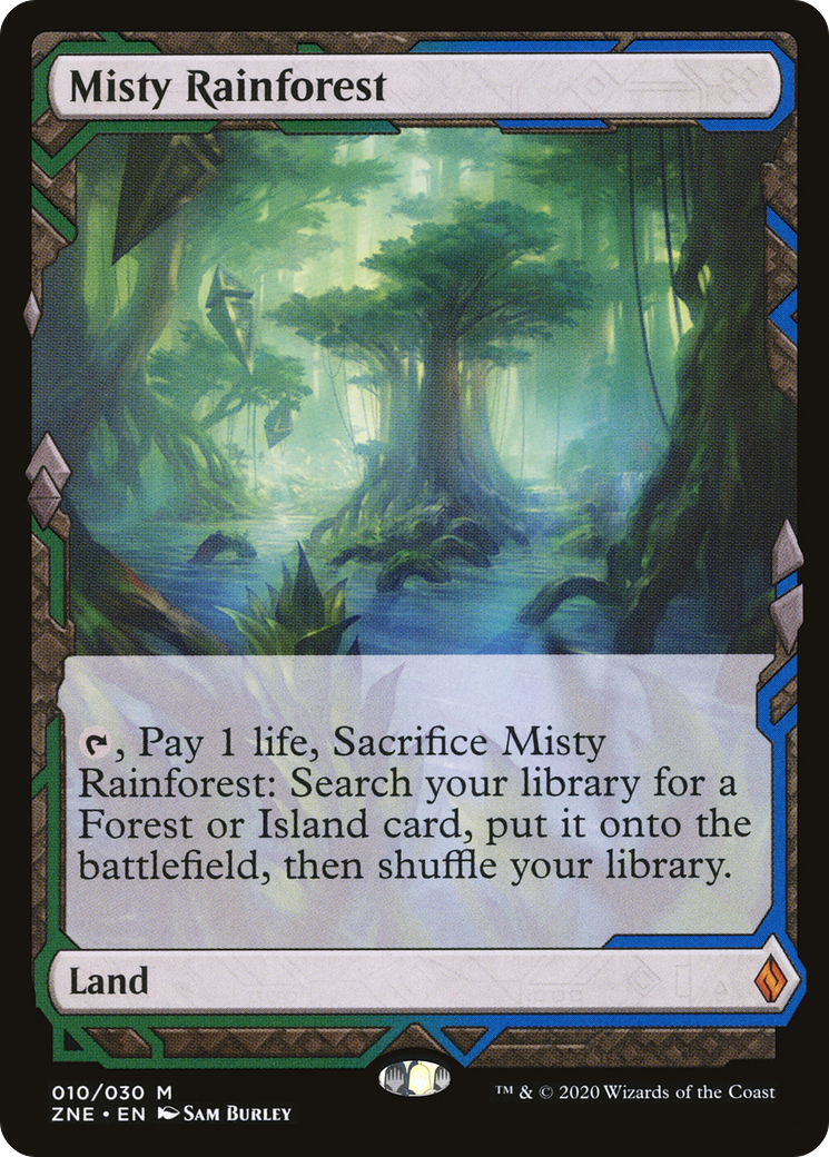 Misty Rainforest (ZNE-010) - Zendikar Rising Expeditions - Magic The Gathering