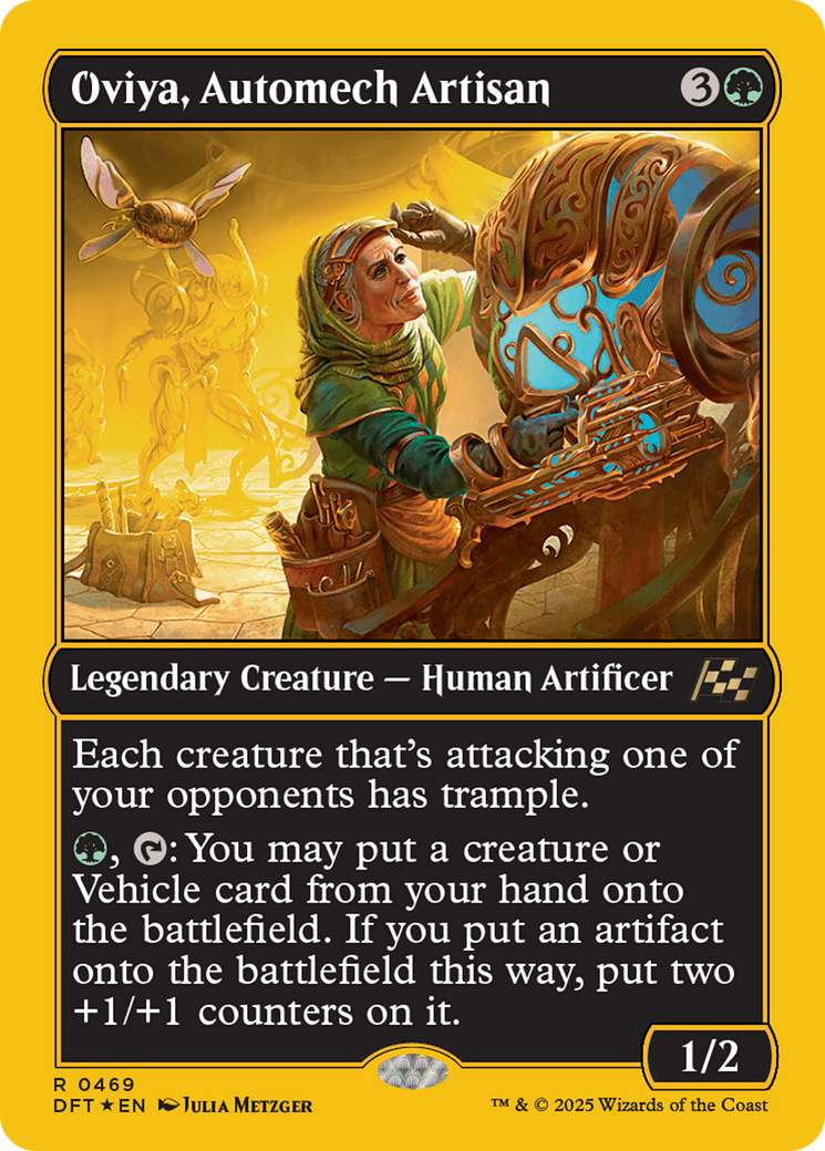 FOIL Oviya, Automech Artisan (DFT-469) - Aetherdrift - Magic The Gathering