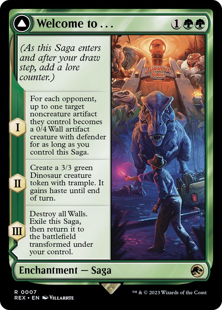 Welcome to . . . (REX-007) - Jurassic World Collection - Magic The Gathering