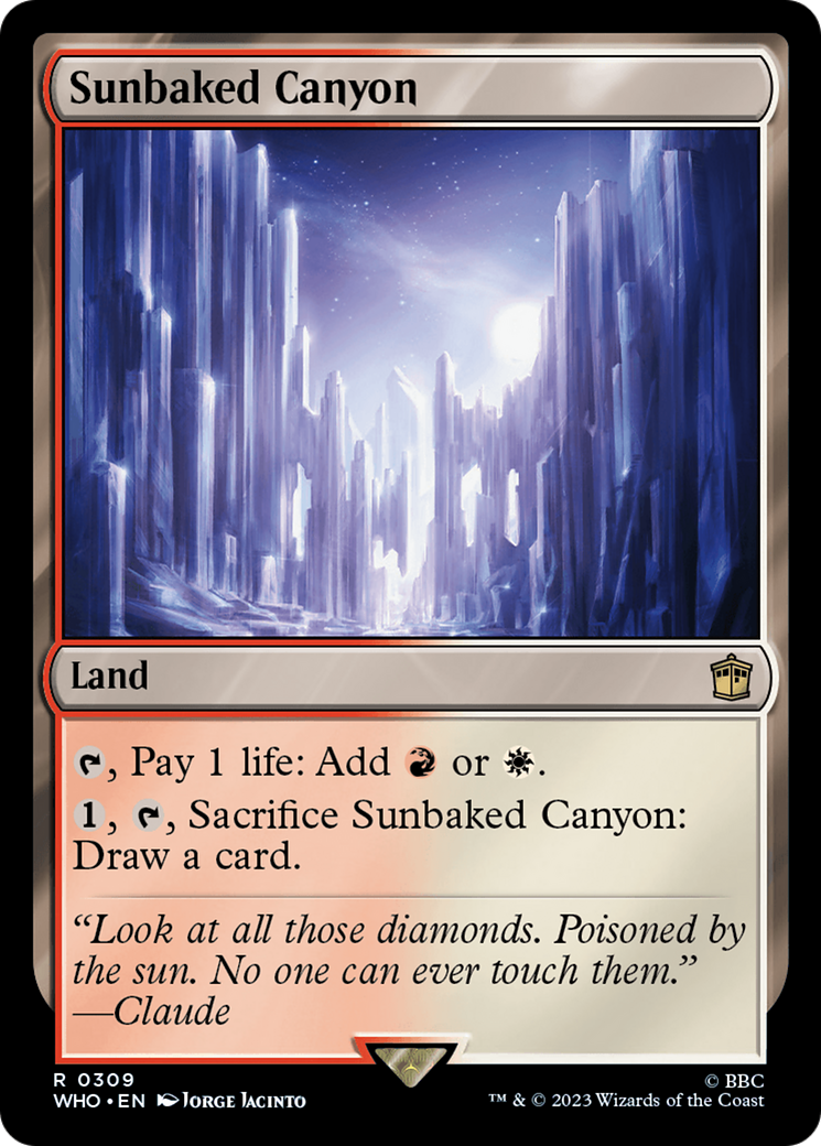 Sunbaked Canyon (WHO-309) - Doctor Who - Magic The Gathering