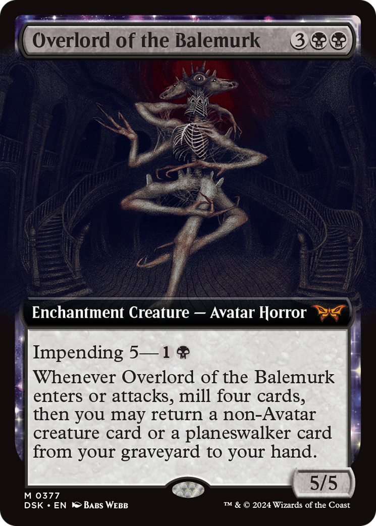 Overlord of the Balemurk (DSK-377) - Duskmourn: House of Horror - Magic The Gathering