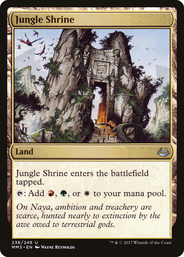 FOIL Jungle Shrine (MM3-238) - Modern Masters 2017 - Magic The Gathering