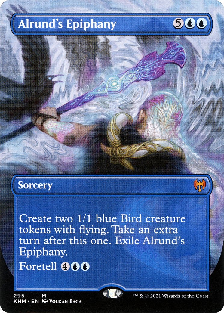 Alrund's Epiphany (Borderless) (KHM-295) - Kaldheim (Borderless) - Magic The Gathering