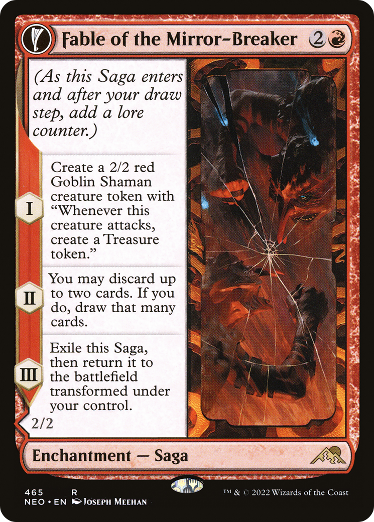 Fable of the Mirror-Breaker (Extended Art) (NEO-465) - Kamigawa: Neon Dynasty - Magic The Gathering