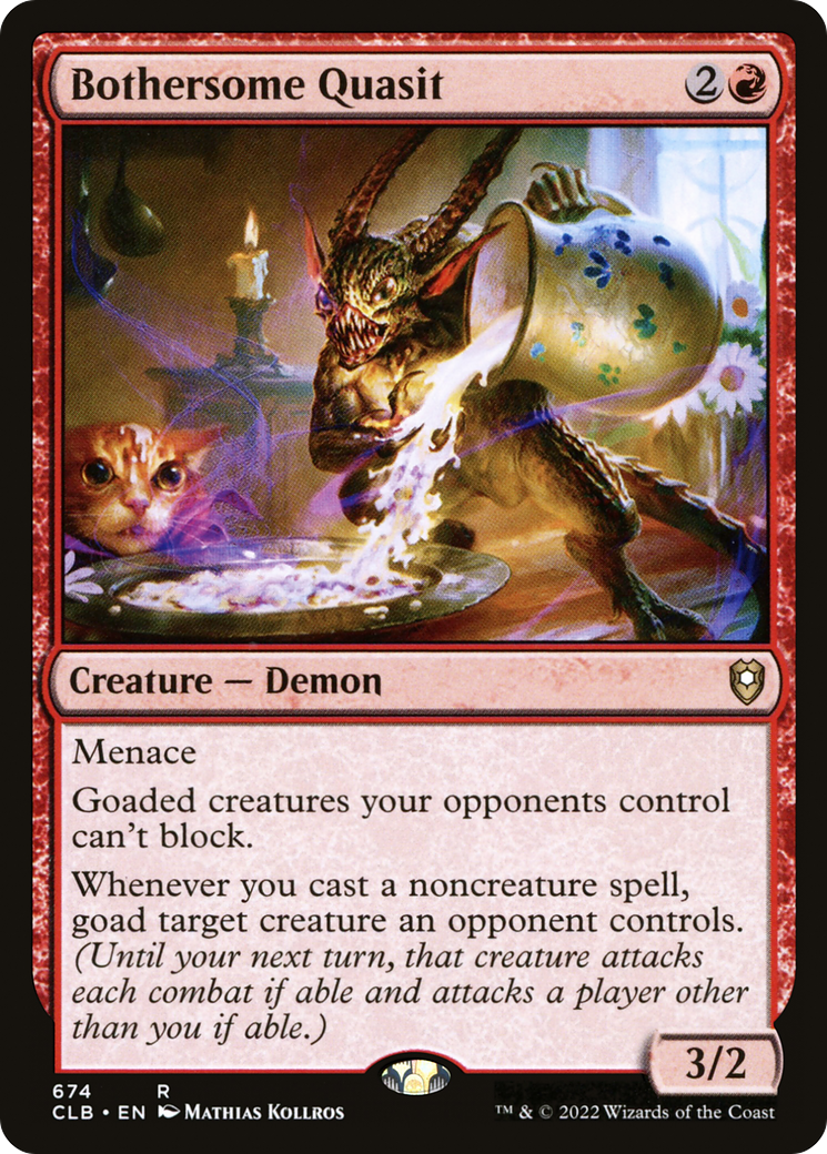 Bothersome Quasit (CLB-674) - Commander Legends: Battle for Baldur's Gate - Magic The Gathering