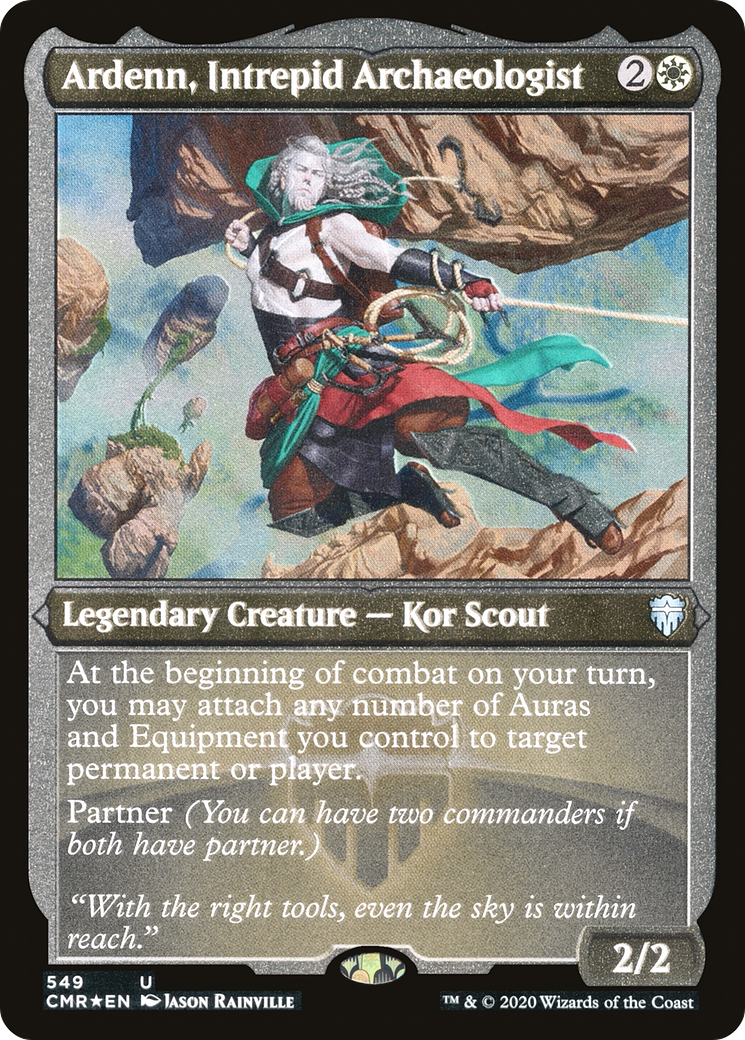 ETCHED FOIL Ardenn, Intrepid Archaeologist (Foil Etched) (CMR-549) - Commander Legends - Magic The Gathering