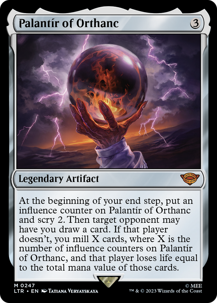 FOIL Palantir of Orthanc (LTR-247) - The Lord of the Rings: Tales of Middle-earth - Magic The Gathering