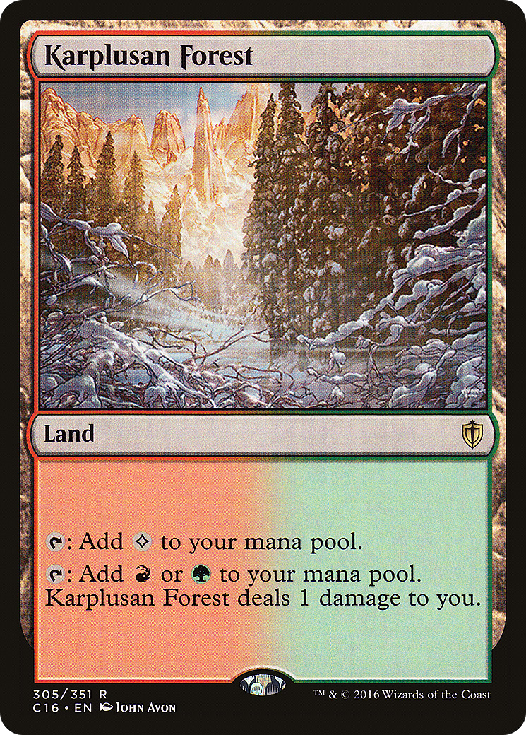 Karplusan Forest (C16-305) - Commander 2016 - Magic The Gathering