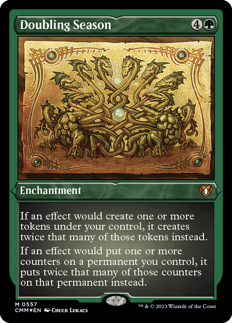 ETCHED FOIL Doubling Season (CMM-557) - Commander Masters - Magic The Gathering