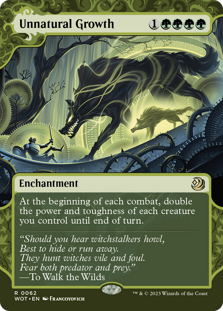 Unnatural Growth (WOT-062) - Wilds of Eldraine: Enchanting Tales - Magic The Gathering