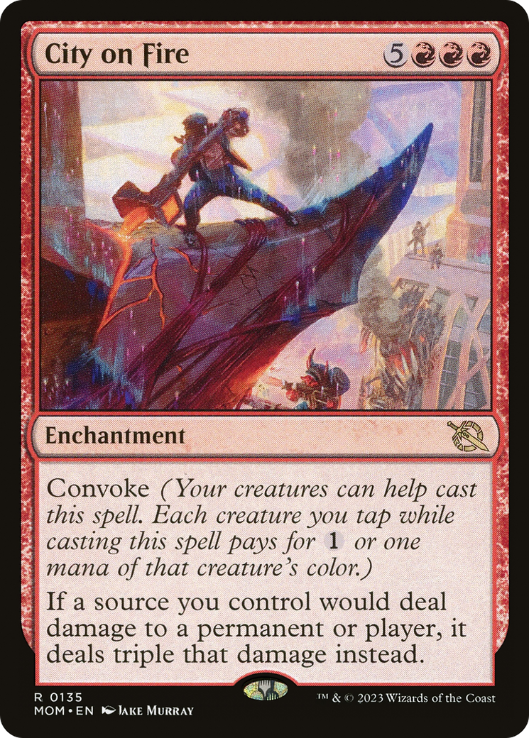 City on Fire (MOM-135) - March of the Machine - Magic The Gathering