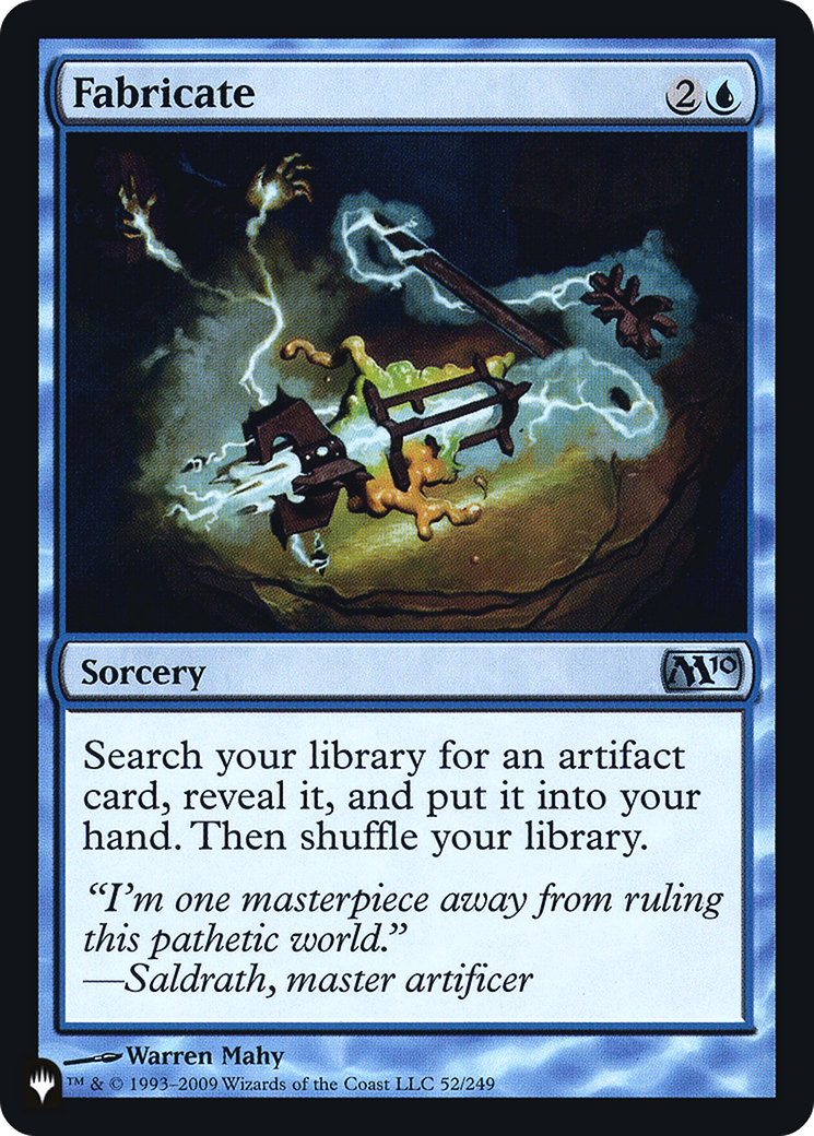 FOIL Fabricate (PLST-M10-52) - The List - Magic The Gathering