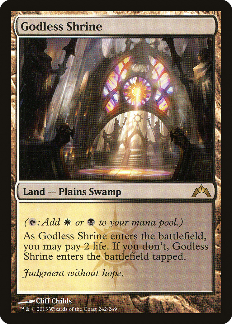 FOIL Godless Shrine (GTC-242) - Gatecrash - Magic The Gathering