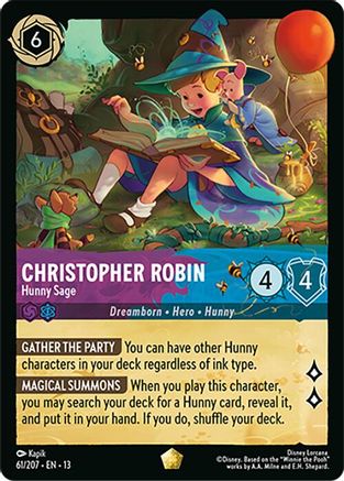 Christopher Robin - Hunny Sage (61/204) - Attack of the Vine COLD FOIL