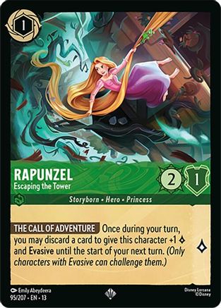 Rapunzel - Escaping the Tower (95/204) - Attack of the Vine COLD FOIL