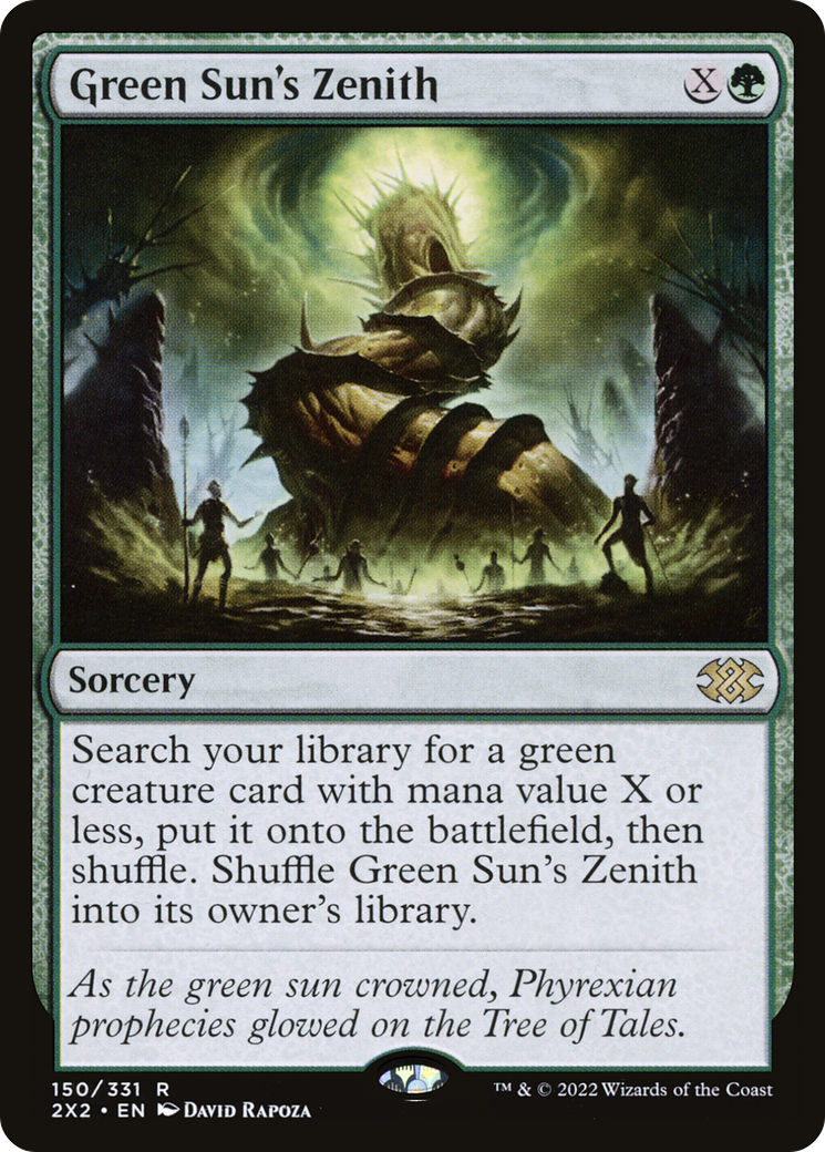 FOIL Green Sun's Zenith (2X2-150) - Double Masters 2022 - Magic The Gathering