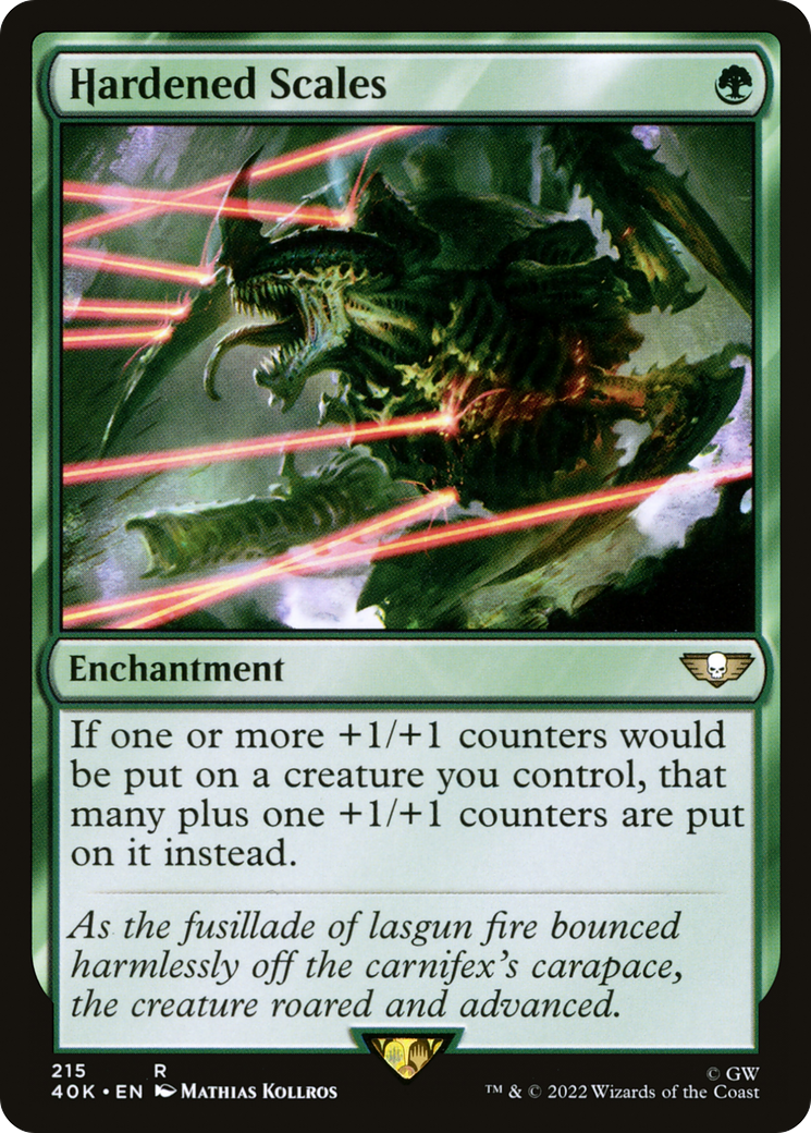 Hardened Scales (40K-215) - Warhammer 40,000 Commander - Magic The Gathering