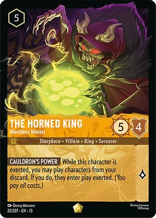 The Horned King - Merciless Master (22/204) - Attack of the Vine COLD FOIL