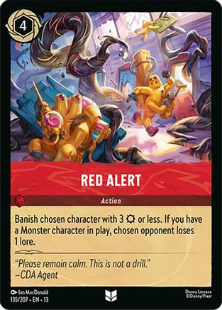Red Alert (135/204) - Attack of the Vine COLD FOIL