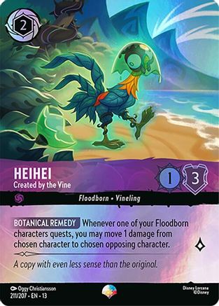 Heihei - Created by the Vine (Epic) (211/204) - Attack of the Vine HOLOFOIL