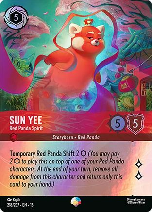 Sun Yee - Red Panda Spirit (Epic) (218/204) - Attack of the Vine HOLOFOIL