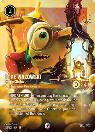 Mike Wazowski - Heroic Climber (Enchanted) (226/204) - Attack of the Vine HOLOFOIL