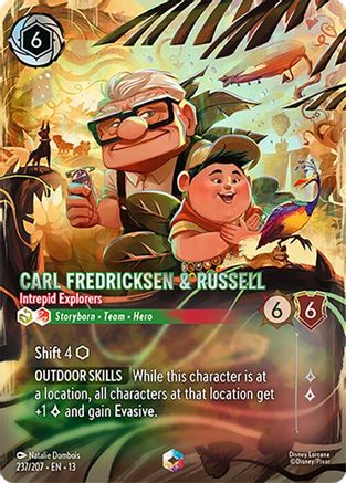 Carl Fredricksen & Russell - Intrepid Explorers (Enchanted) (237/204) - Attack of the Vine HOLOFOIL