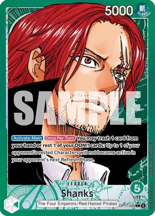 Shanks (020) (Alternate Art) (OP17-020) - The World's Strongest Warriors One Piece