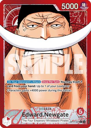 Edward.Newgate (001) (Alternate Art) (OP17-001) - The World's Strongest Warriors One Piece