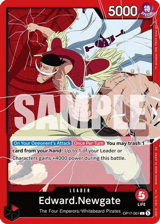 Edward.Newgate (001) (OP17-001) - The World's Strongest Warriors One Piece