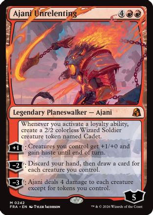 FOIL Ajani Unrelenting (FRA-242) - Reality Fracture - Magic The Gathering
