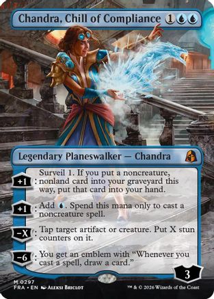 Chandra, Chill of Compliance (Borderless) (FRA-297) - Reality Fracture - Magic The Gathering