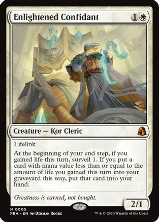 FOIL Enlightened Confidant (FRA-005) - Reality Fracture - Magic The Gathering