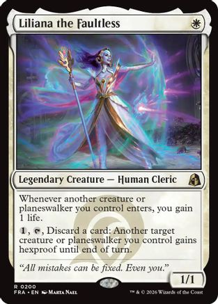 Liliana the Faultless (FRA-200) - Reality Fracture - Magic The Gathering
