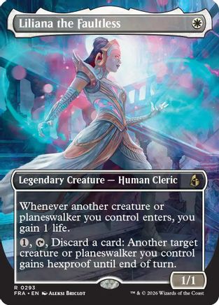 FOIL Liliana the Faultless (Borderless) (FRA-293) - Reality Fracture - Magic The Gathering