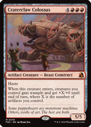 Craterclaw Colossus (FRA-078) - Reality Fracture - Magic The Gathering