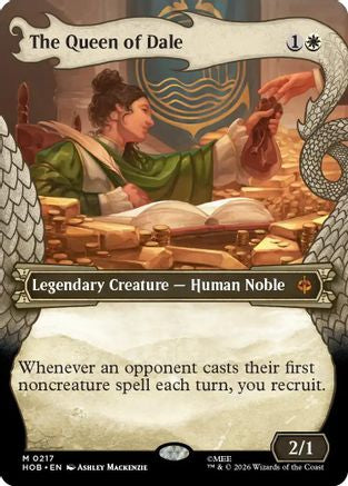 FOIL The Queen of Dale (Showcase) (HOB-217) - The Hobbit - Magic The Gathering
