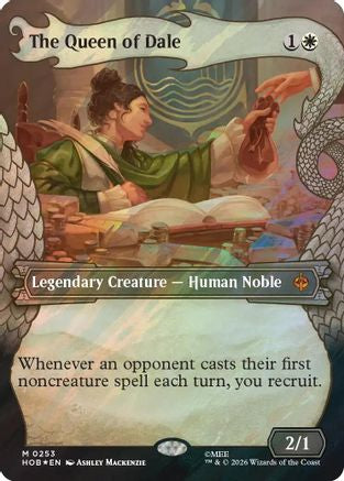 FOIL The Queen of Dale (Showcase) (Surge Foil) (HOB-253) - The Hobbit - Magic The Gathering