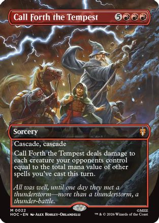 Call Forth the Tempest (Borderless) (HOC-022) - The Hobbit: Eternal-Legal - Magic The Gathering
