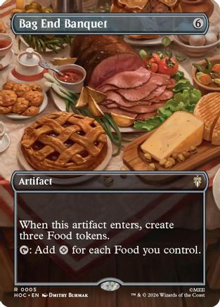 Bag End Banquet (Borderless) (HOC-005) - The Hobbit: Eternal-Legal - Magic The Gathering