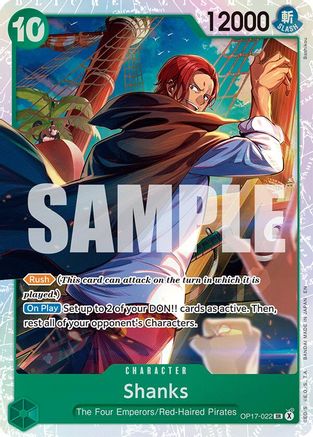 Shanks (022) (OP17-022) - The World's Strongest Warriors One Piece