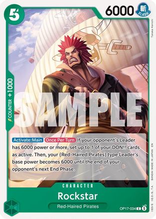 Rockstar (OP17-034) - The World's Strongest Warriors One Piece