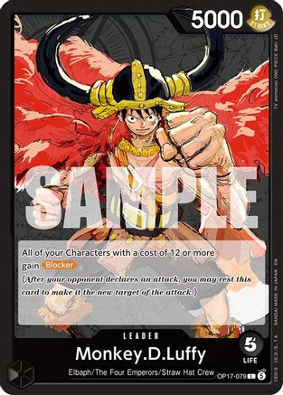 Monkey.D.Luffy (079) (OP17-079) - The World's Strongest Warriors One Piece