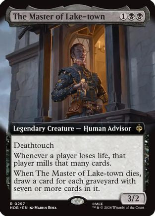 FOIL The Master of Lake-town (Extended Art) (HOB-297) - The Hobbit - Magic The Gathering