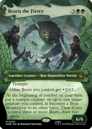 Beorn the Fierce (Showcase) (HOB-230) - The Hobbit - Magic The Gathering