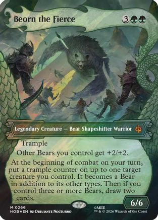FOIL Beorn the Fierce (Showcase) (Surge Foil) (HOB-266) - The Hobbit - Magic The Gathering