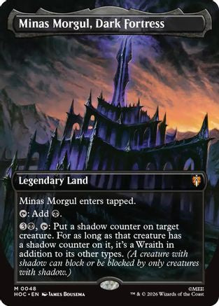 Minas Morgul, Dark Fortress (Borderless) (HOC-048) - The Hobbit: Eternal-Legal - Magic The Gathering