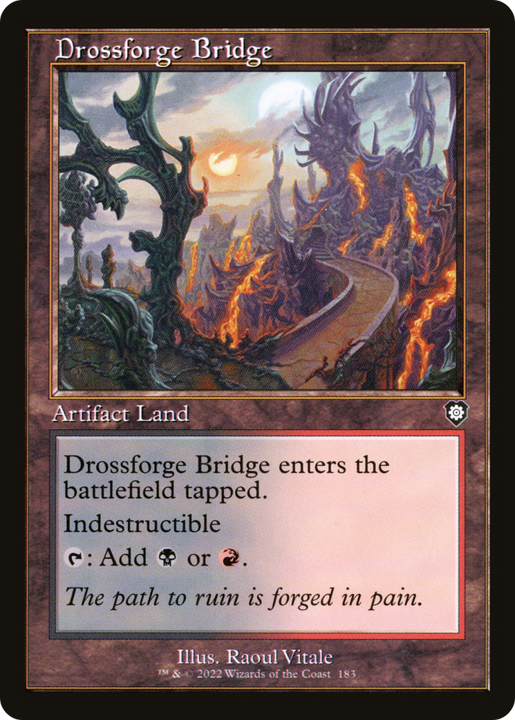 Drossforge Bridge (Retro Frame) (BRC-183) - The Brothers' War Commander - Magic The Gathering