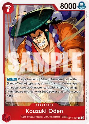 Kouzuki Oden (OP17-007) - The World's Strongest Warriors One Piece